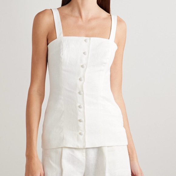 NEW FAITHFULL Linen Top Small - Picture 1 of 5